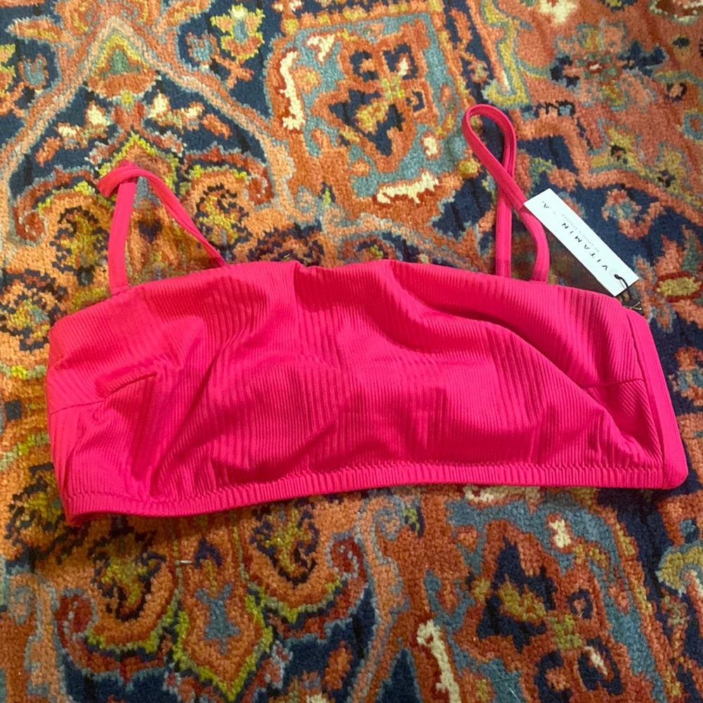 VITAMIN A BIKINI TOP NWT LARGE